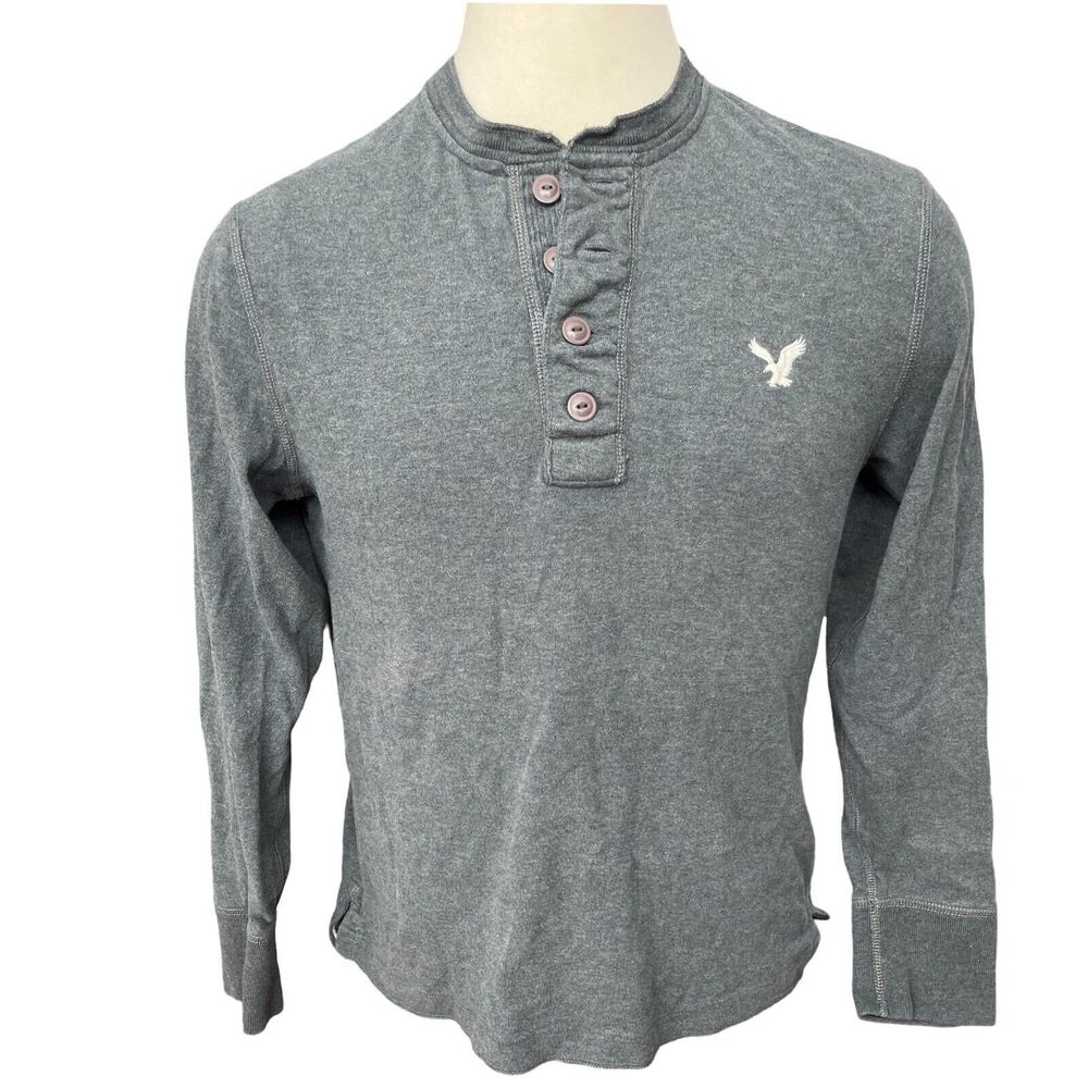 Men's American Eagle Outfitters T-shirt sweater  -Sz Large - Thermal Slim Fit
